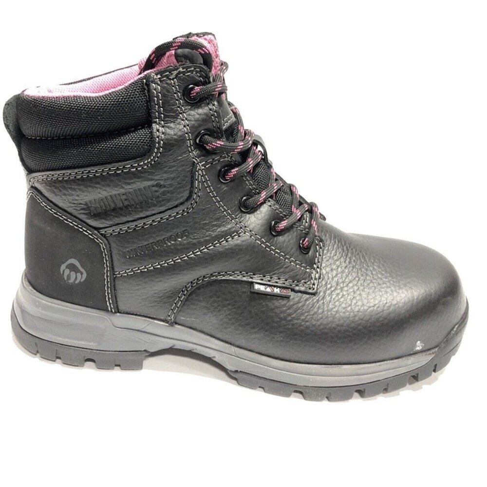 Wolverine Women’s Piper Black Comp Toe Work Boot Size 8.5M
